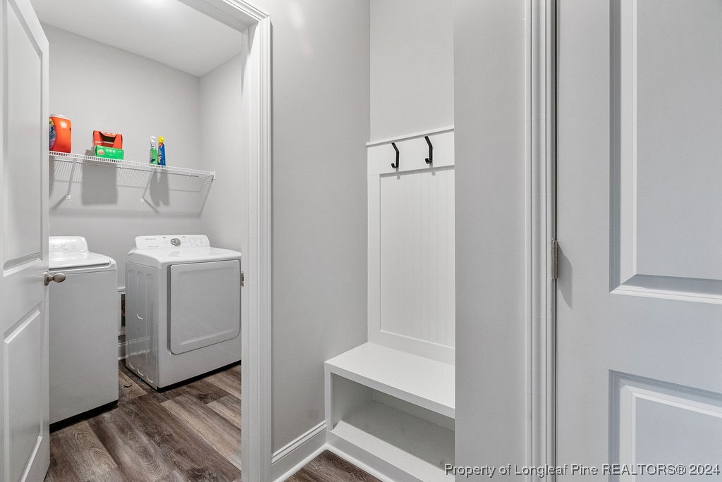 7751 Rufus Johnson Road Fayetteville, NC 28306 - Photo 9 of 21 a utility room with dryer and washer