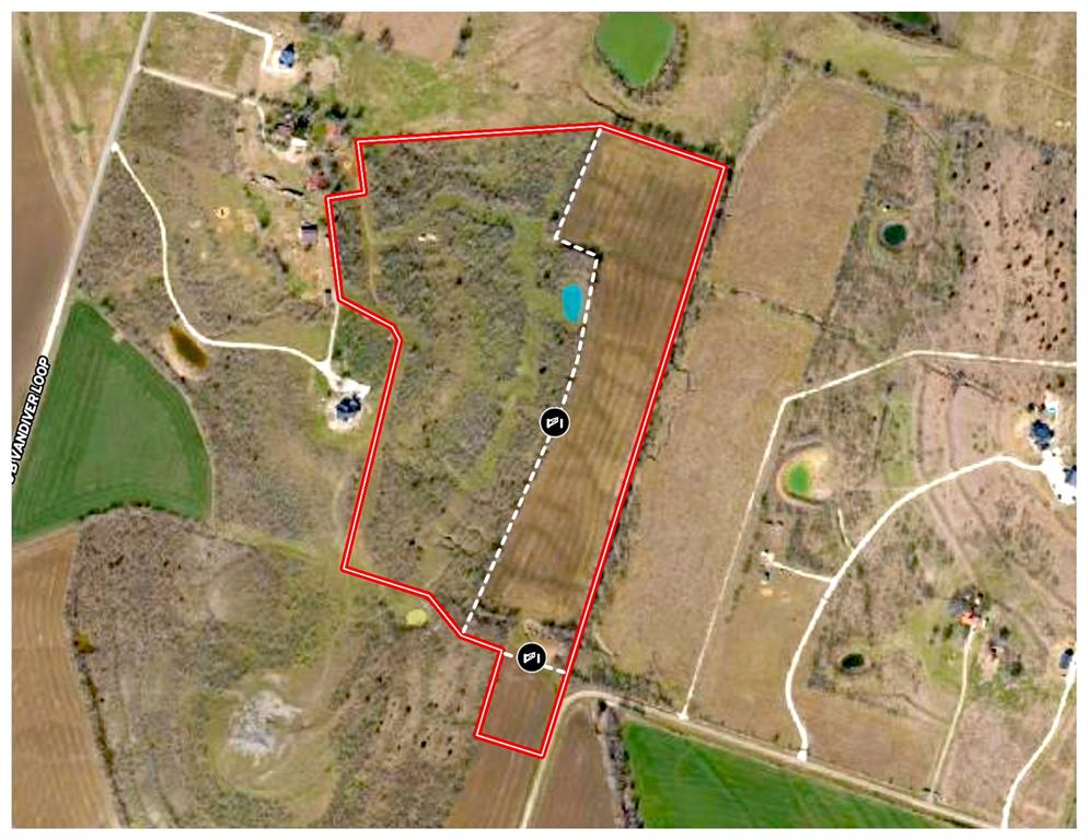 46.5-ac Alexander Road Moody, TX 76557 - Photo 26 of 27 an aerial view of a highlighted house