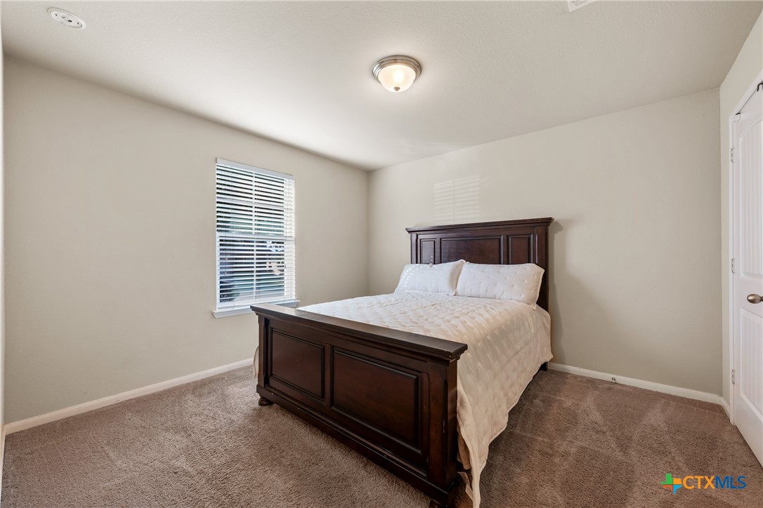 117 Liard River Road Hutto, TX 78634 - Photo 30 of 48 a bedroom with a bed and a window
