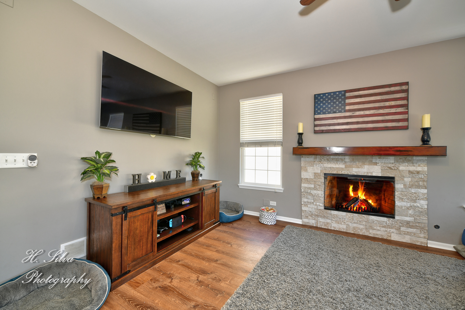 249 Sonora Drive Elgin, IL 60124 - Photo 14 of 42 a living room with furniture and a fireplace