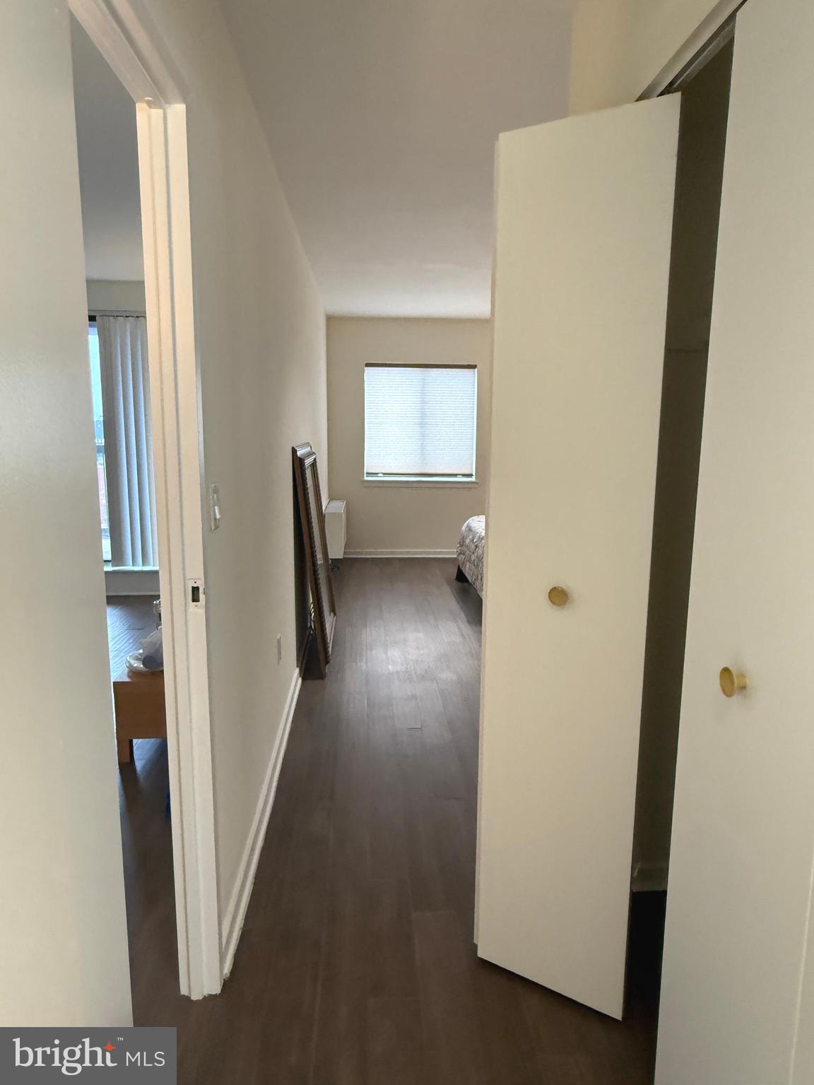 200 Lombard Street, Unit 625 Philadelphia, PA 19147 - Photo 10 of 38 a view of hallway with stairs and wooden floor