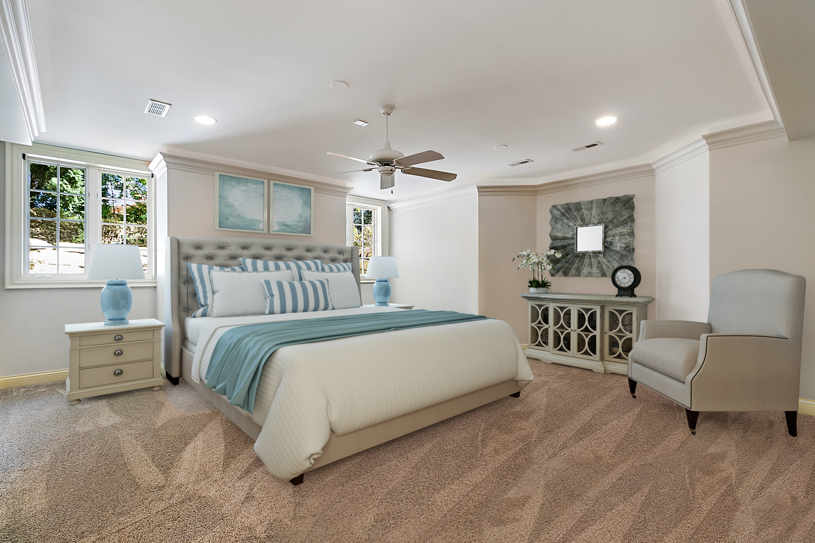 1130 Glenview Road Glenview, IL 60025 - Photo 52 of 66 a bedroom with a bed and a couch