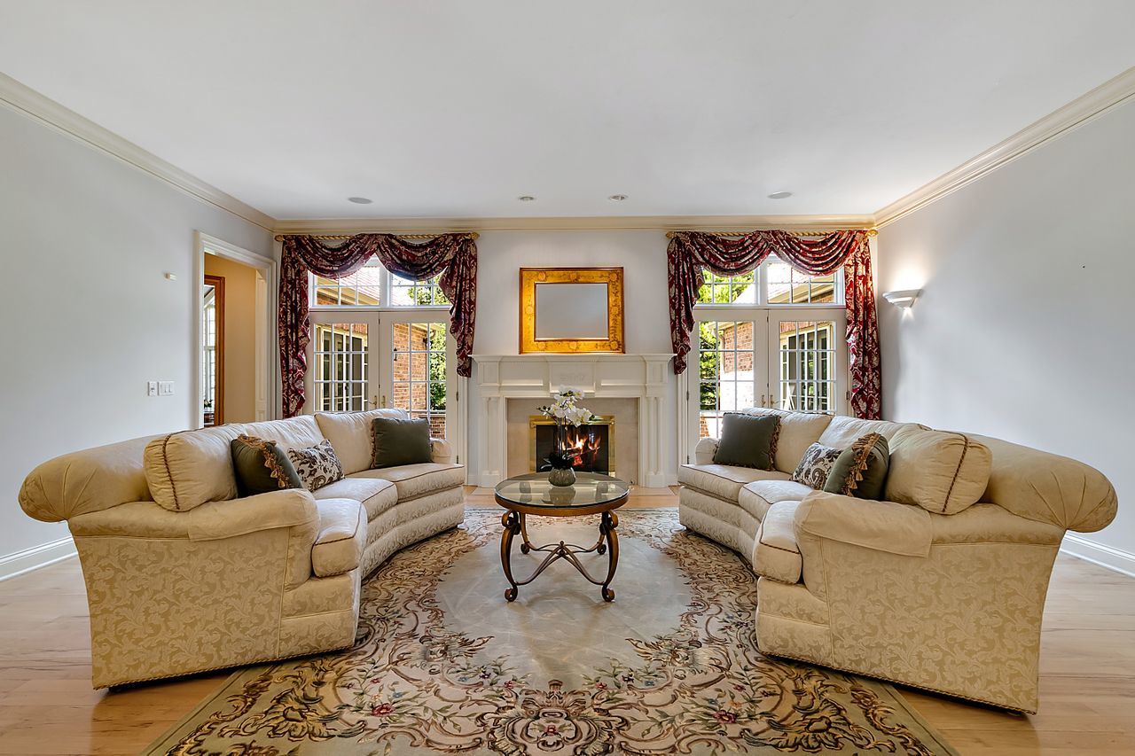 1130 Glenview Road Glenview, IL 60025 - Photo 8 of 66 a living room with furniture and a fireplace