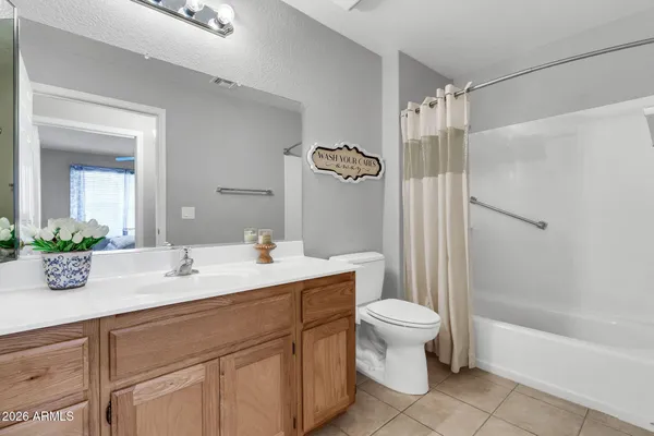 a bathroom with a sink a toilet and a large mirror