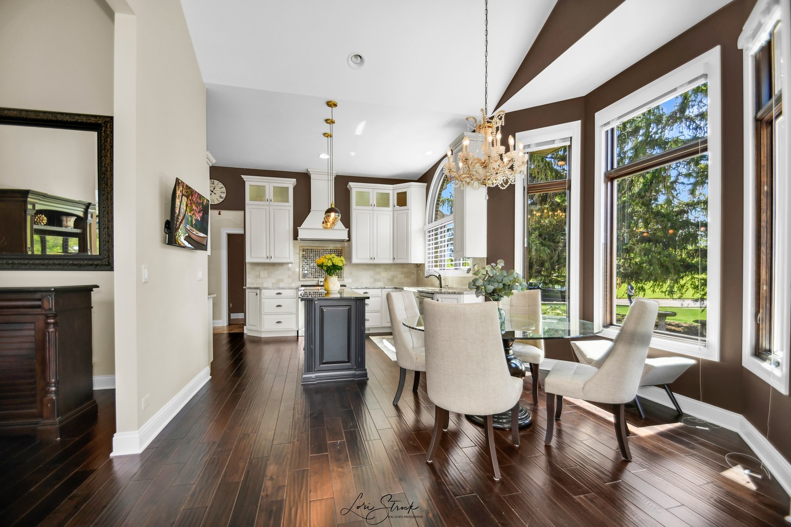 14406 Lake Ridge Road Orland Park, IL 60462 - Photo 15 of 35 a view of a dining room with furniture window and wooden floor