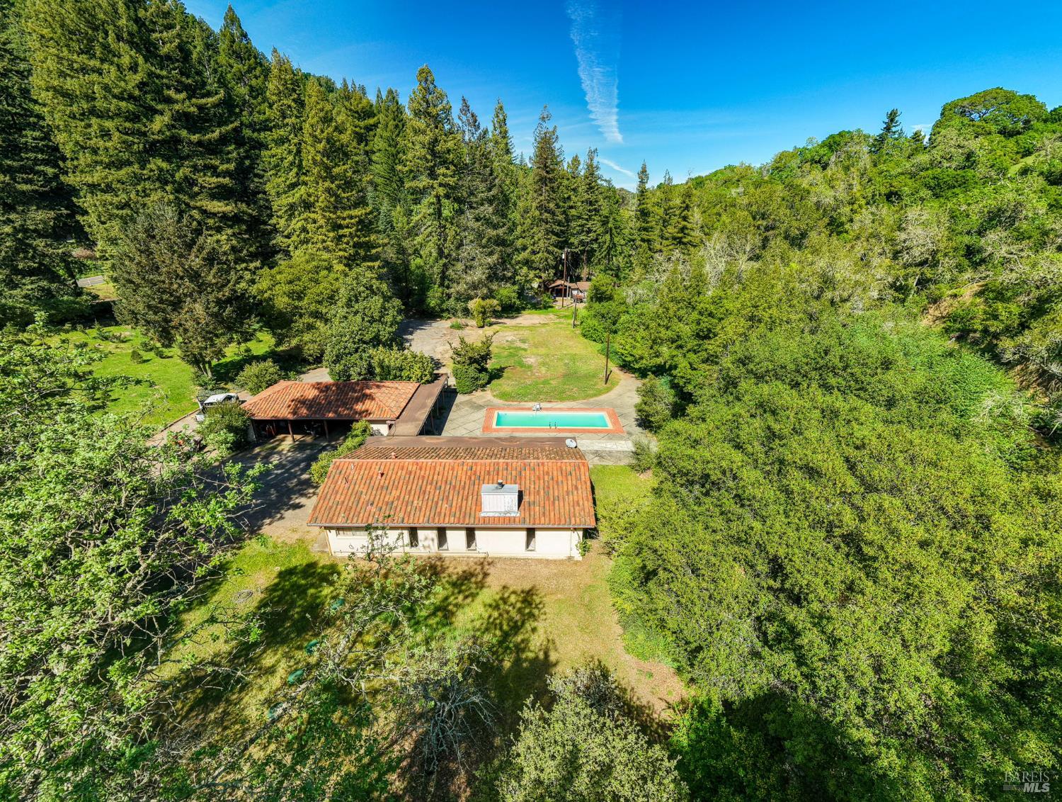 3320 Redwood Road Napa, CA 94558 - Photo 55 of 57 a view of a yard with chairs