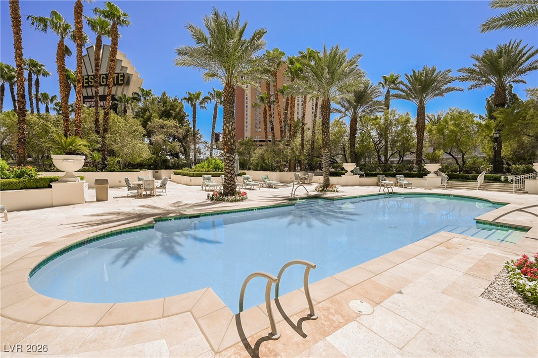 2877 Paradise Road, Unit 1604 Las Vegas, NV 89109 - Photo 38 of 47 Community pool with a patio area
