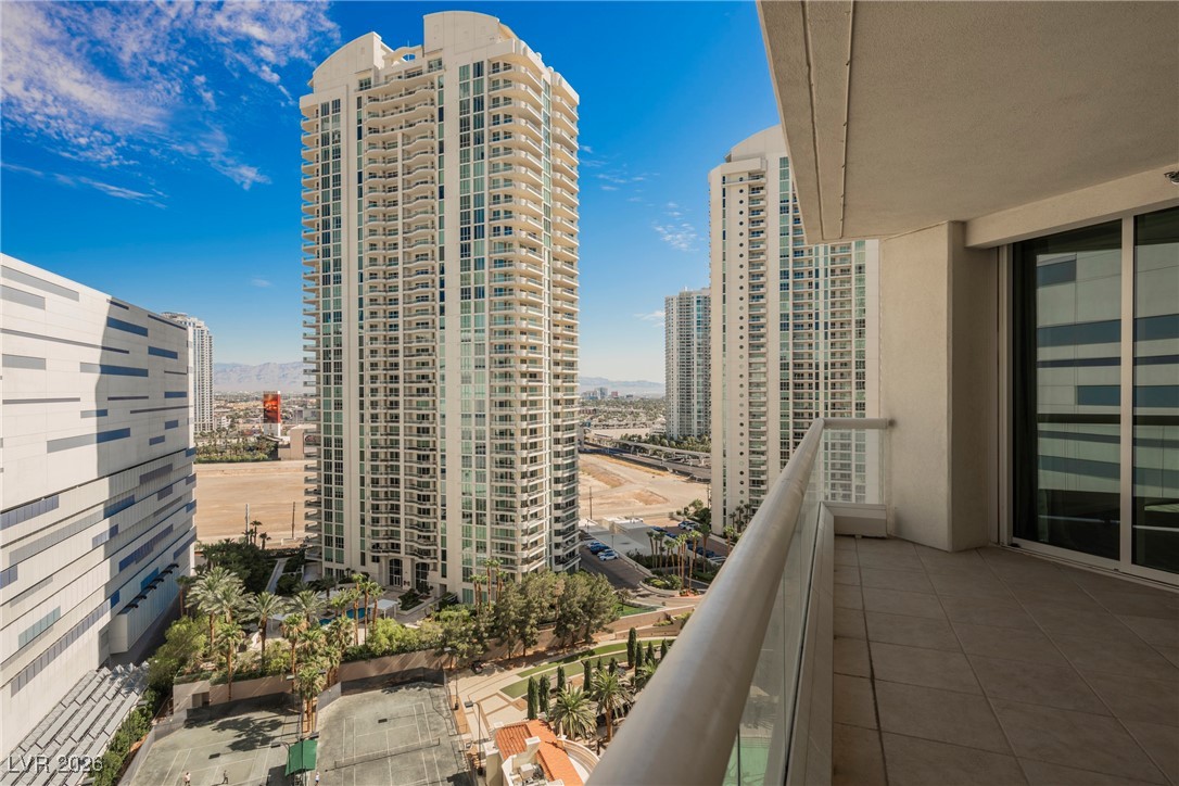 2877 Paradise Road, Unit 1604 Las Vegas, NV 89109 - Photo 5 of 47 Balcony with a view of city