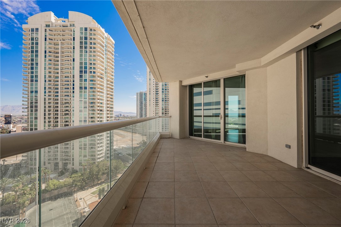 2877 Paradise Road, Unit 1604 Las Vegas, NV 89109 - Photo 6 of 47 Balcony with a view of city