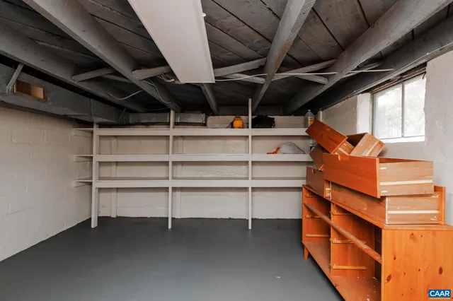 a view of storage and utility room