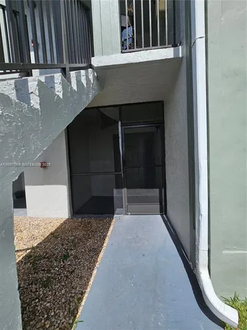 a view of a fireplace in a room