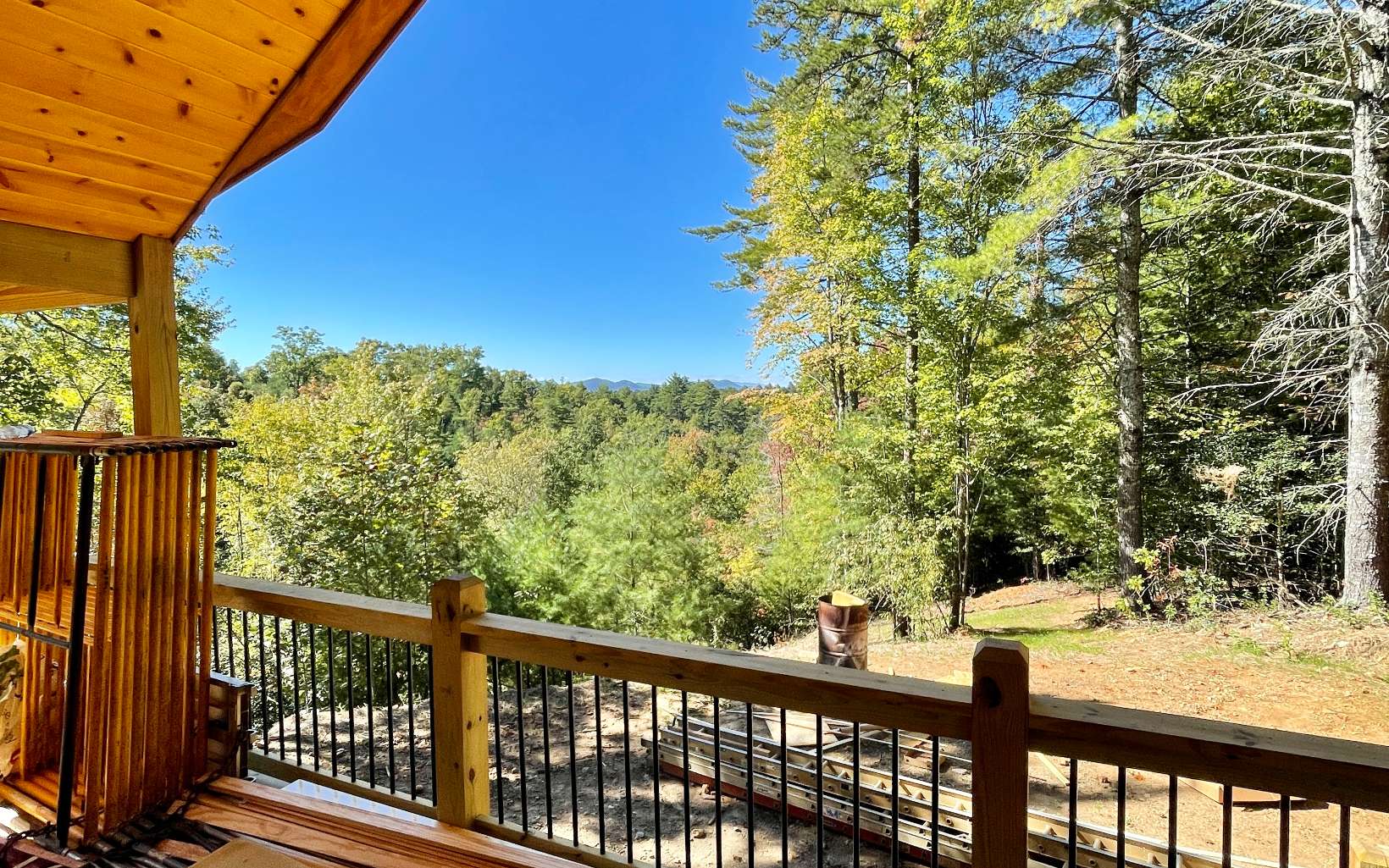 1281 Ranger Road Murphy, NC 28906 - Photo 4 of 23 a view of a forest from a balcony