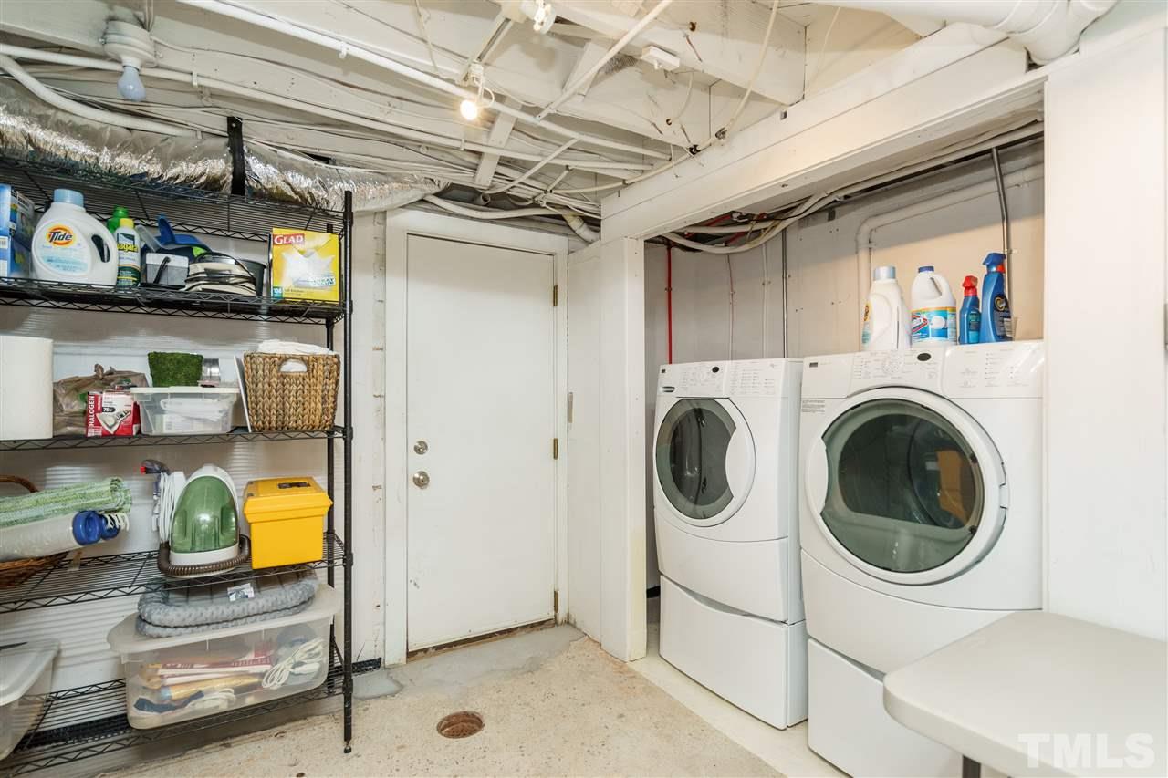 1101 Hymettus Court Raleigh, NC 27607 - Photo 21 of 25 a utility room with dryer and washer