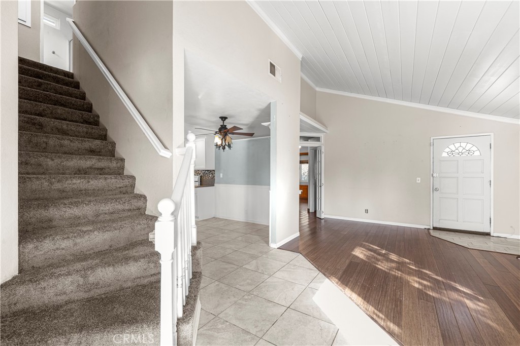 881 South Lamarr Street Rialto, CA 92376 - Photo 12 of 54 a view of entryway and hall with wooden floor