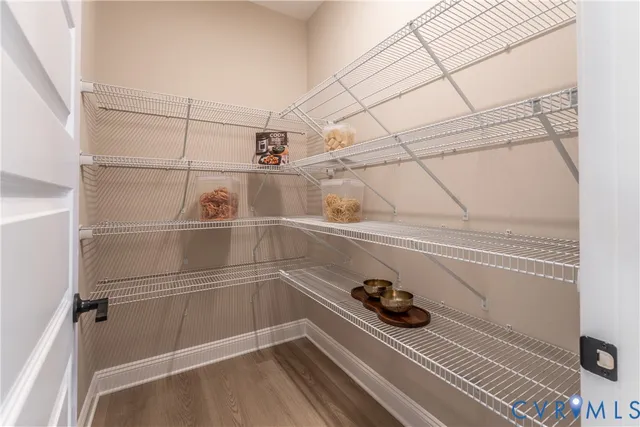 a kitchen with lots of counter top space