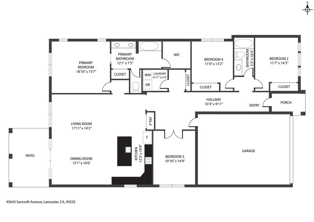 45643 Sancroft Avenue Lancaster, CA 93535 - Photo 18 of 18 a picture of a rug