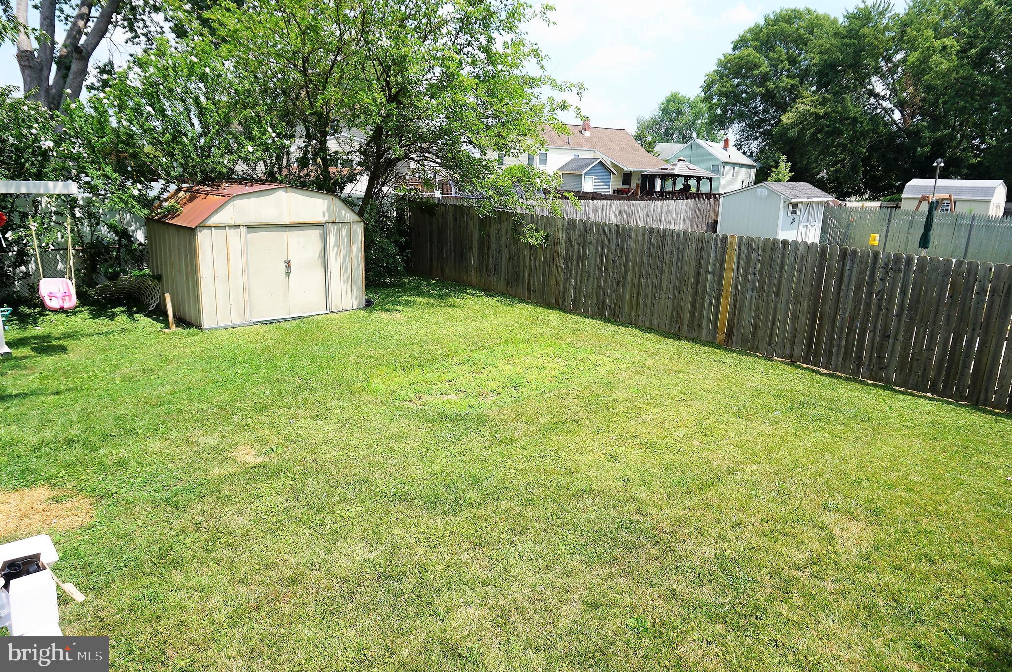 4394 Nottingham Way Hamilton, NJ 08690 - Photo 25 of 28 Fenced level Yard with Shed