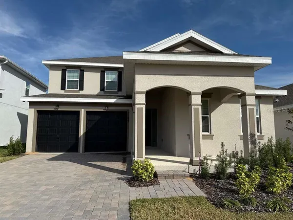 a front view of a house