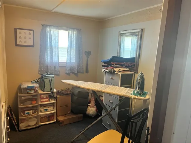 a room with storage and utility