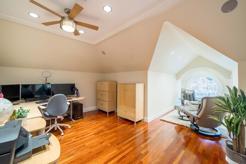 16 Meriam Street Lexington, MA 02420 - Photo 35 of 42 a workspace with furniture and wooden floor