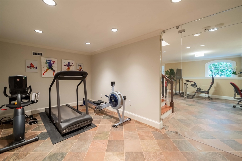 16 Meriam Street Lexington, MA 02420 - Photo 39 of 42 a view of a room with gym equipment