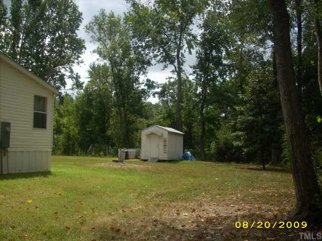1420 Sykes Road Spring Hope, NC 27882 - Photo 4 of 11 side and back yard with swing and shed