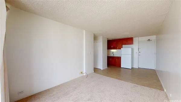 a view of a room with a bathroom
