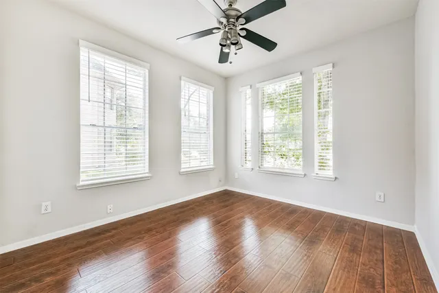 wooden floor in an empty room
