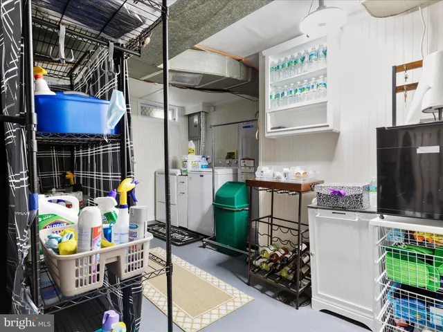 a view of storage and utility room