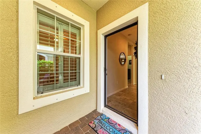 a view of front door