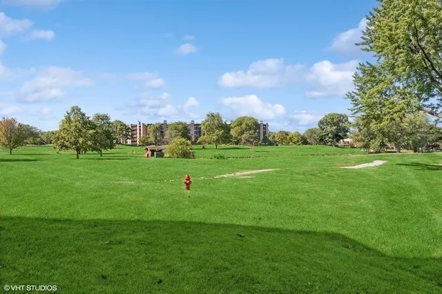 a view of a golf course