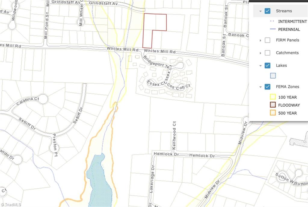 2011 Whites Mill Road High Point, NC 27265 - Photo 4 of 5 Watershed Overlay (WebAppBuilder for ArcGIS; Map Data Source: HPGIS)
