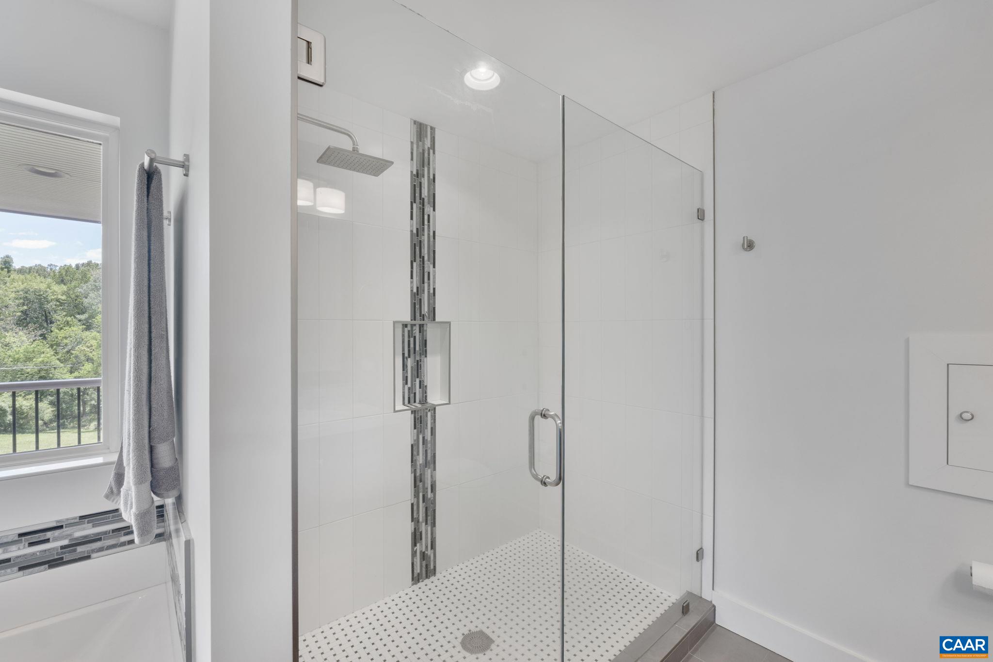 3457 Morgantown Road Charlottesville, VA 22903 - Photo 48 of 64 a bathroom with a shower and a glass door