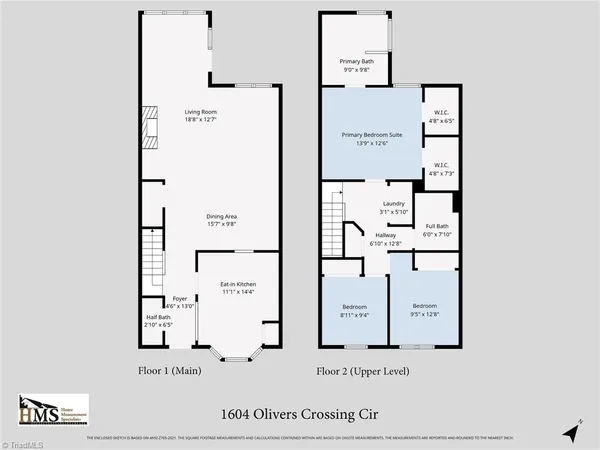 $214,900 | 1604 Olivers Crossing Circle, Winston-Salem, NC 27127