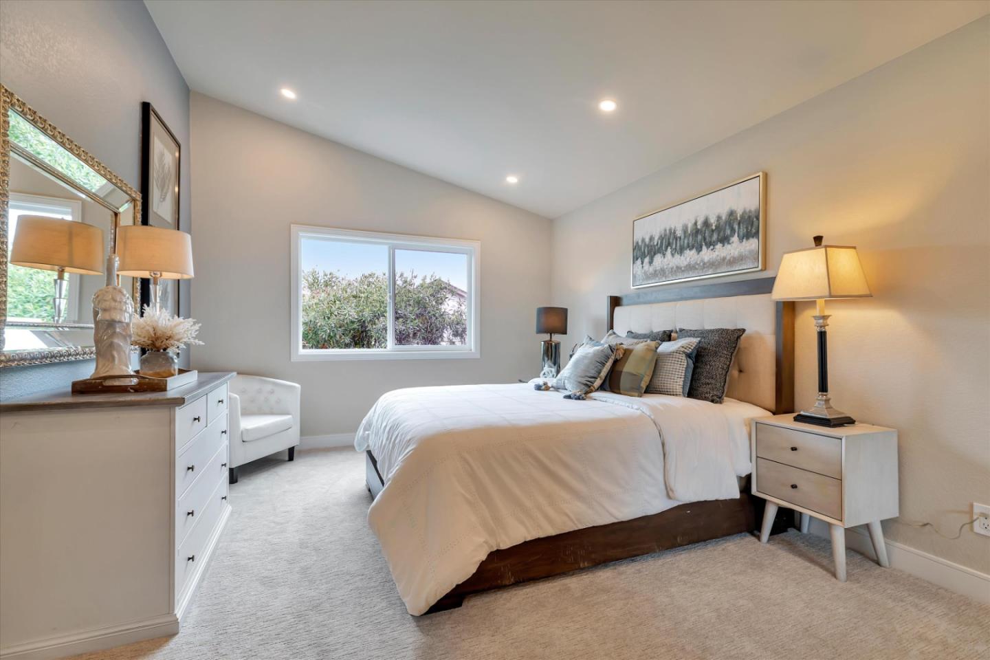 682 Ridgeview Terrace Fremont, CA 94536 - Photo 24 of 38 a bedroom with a bed and wooden floor