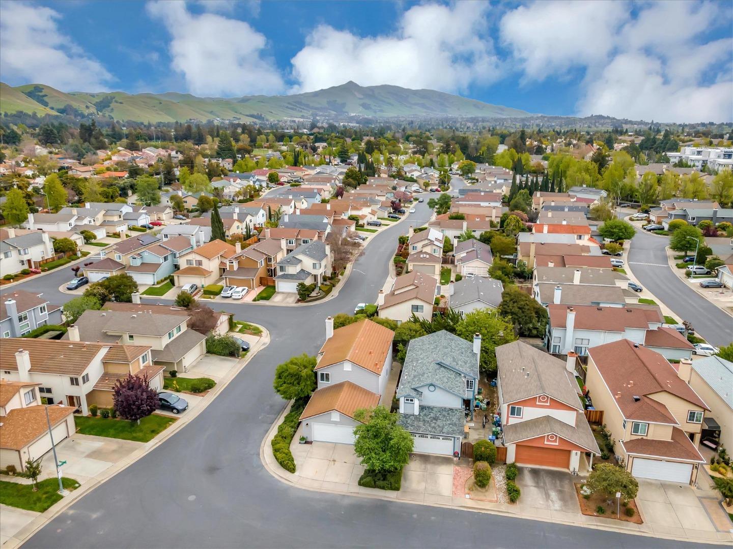 682 Ridgeview Terrace Fremont, CA 94536 - Photo 36 of 38 an aerial view of residential houses with outdoor space