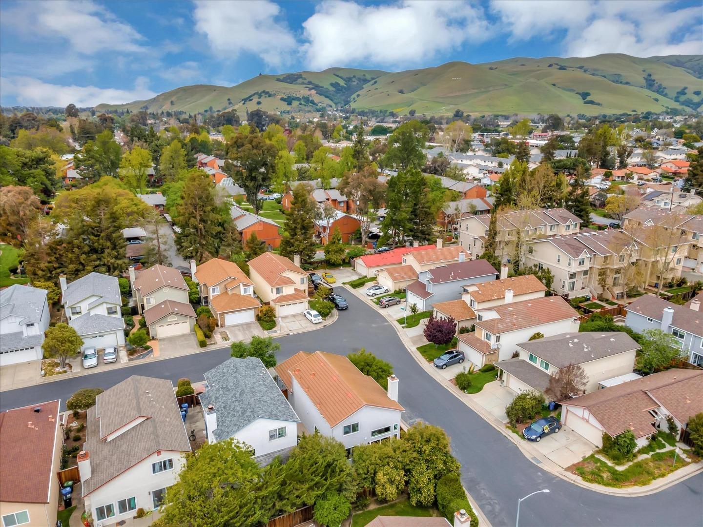 682 Ridgeview Terrace Fremont, CA 94536 - Photo 37 of 38 an aerial view of residential houses with outdoor space
