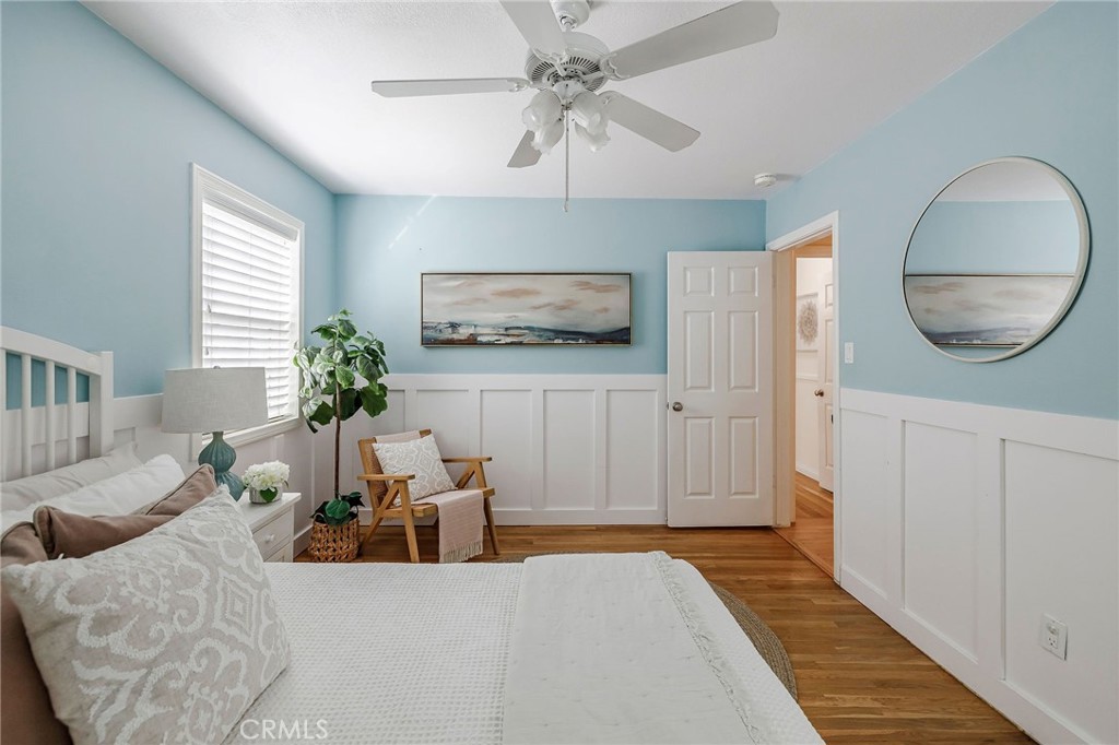 4914 Halison Street Torrance, CA 90503 - Photo 41 of 51 a bedroom with furniture and a chandelier