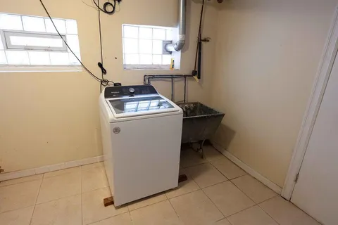 a view of a storage room