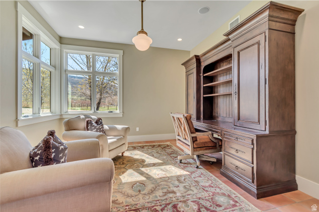 2579 Splendor Valley Road Kamas, UT 84036 - Photo 73 of 87 Office with baseboards and recessed lighting