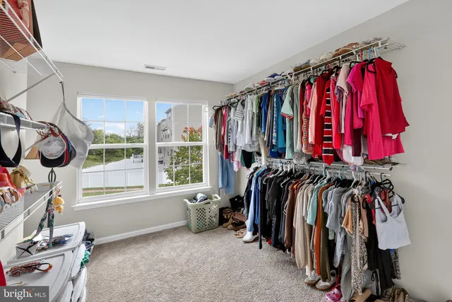 a view of a walk in closet