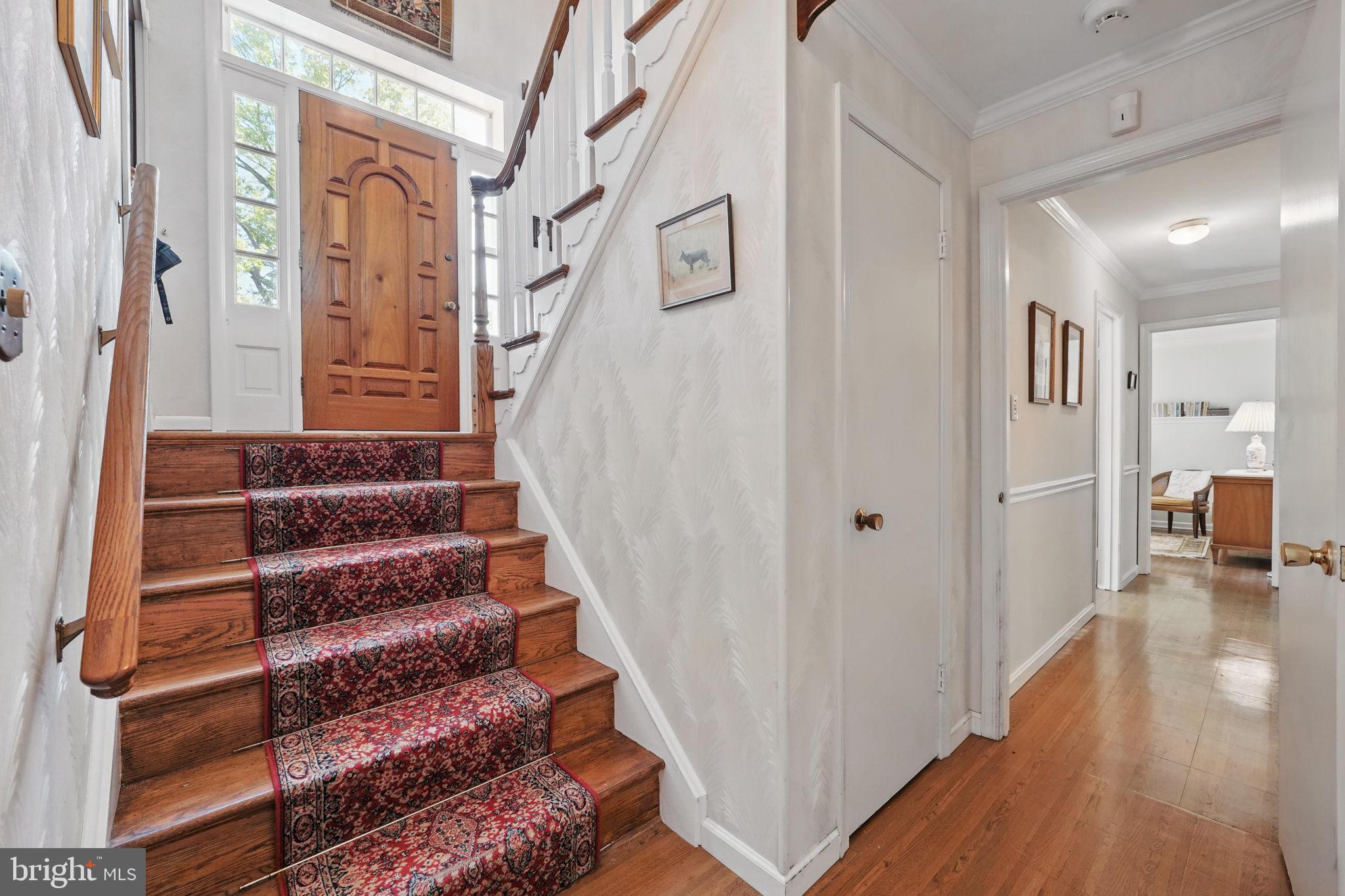 4602 Old Mill Road Alexandria, VA 22309 - Photo 11 of 46 a view of entryway and hall with wooden floor