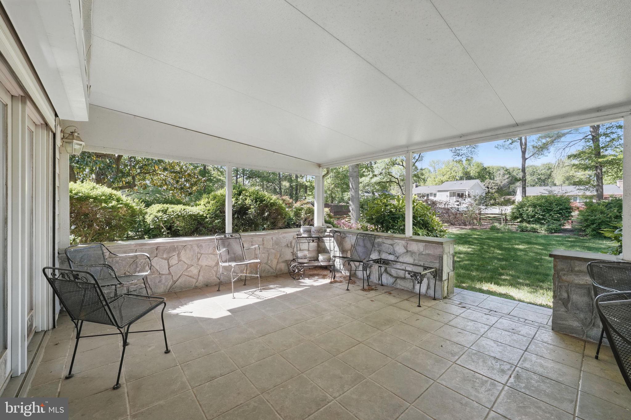 4602 Old Mill Road Alexandria, VA 22309 - Photo 3 of 46 a garden view with a sitting space