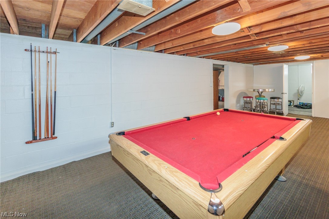 4260 Ridgeview Road Cleveland, OH 44144 - Photo 34 of 34 Playroom with billiards and dark colored carpet