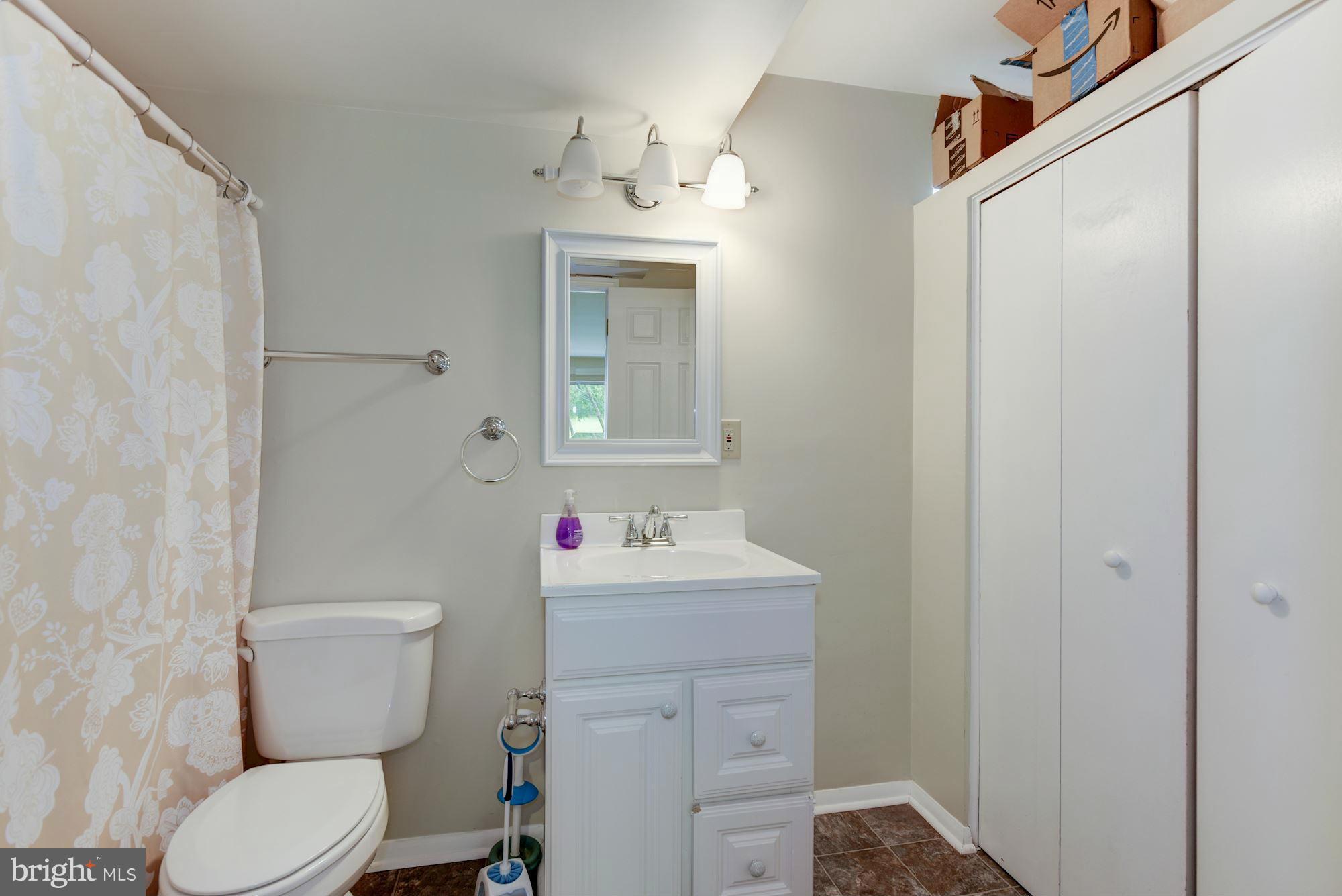 17 New Cut Road Round Hill, VA 20141 - Photo 23 of 29 a bathroom with a sink toilet and mirror