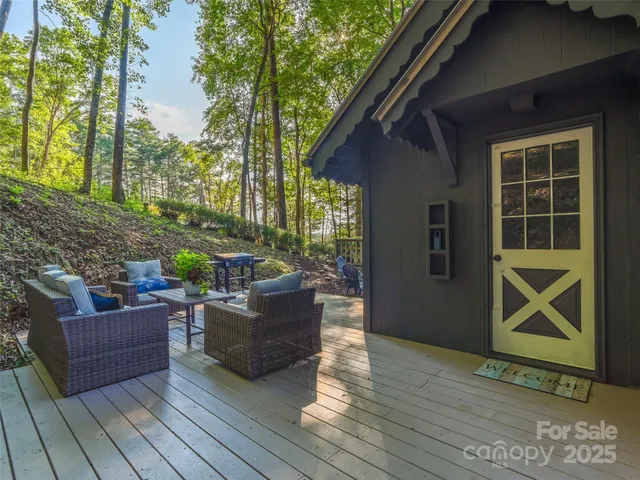 a view of outdoor space and deck