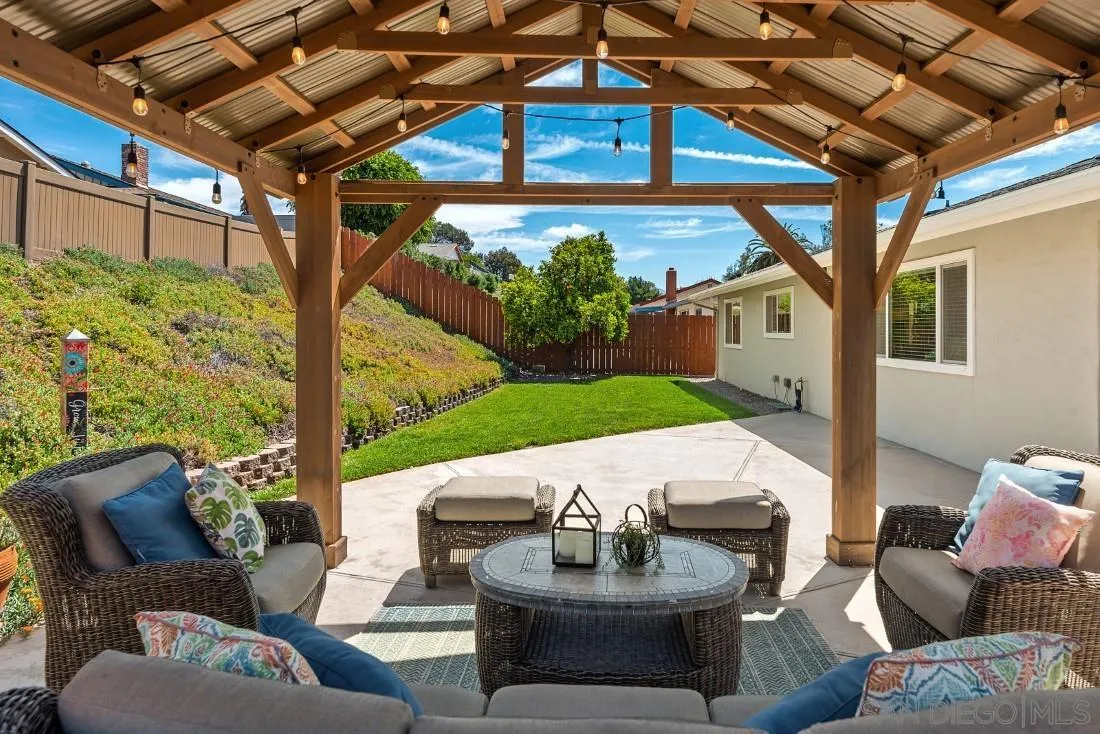 12730 Rios Road San Diego, CA 92128 - Photo 25 of 31 a outdoor living space with furniture and garden view