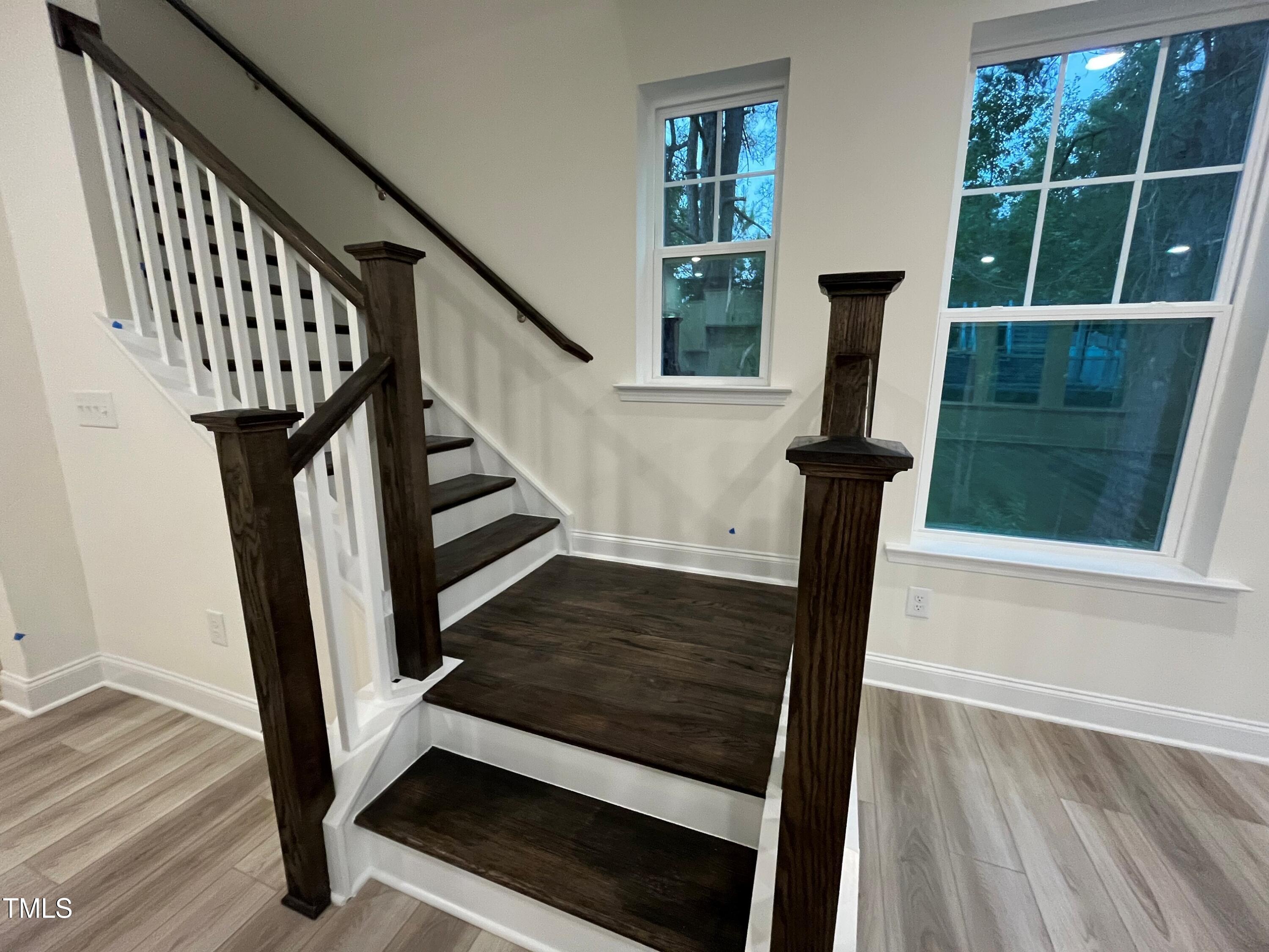 5208 Ranger Grv Way Raleigh, NC 27604 - Photo 21 of 59 Staircase w oak treads