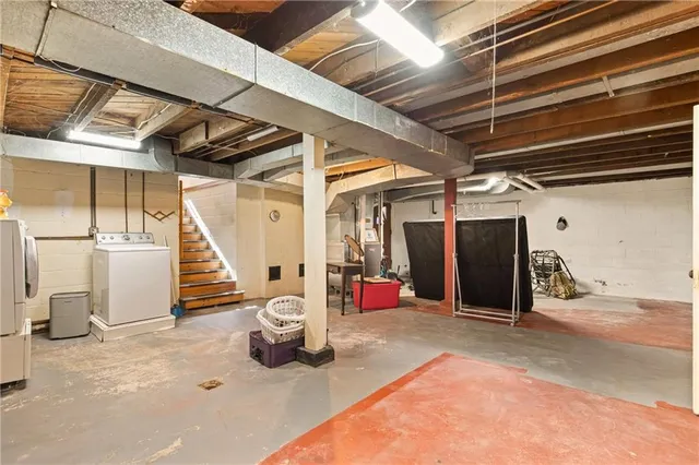 a view of a yard with swimming pool