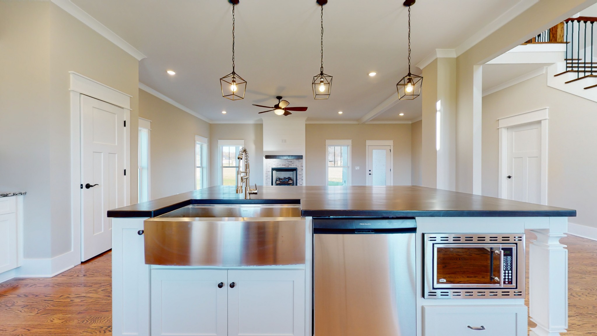 222 Red Hill Road Normandy, TN 37360 - Photo 16 of 51 a view of a kitchen with a sink and chandelier